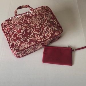 2 PC Red+Cream Travel Set